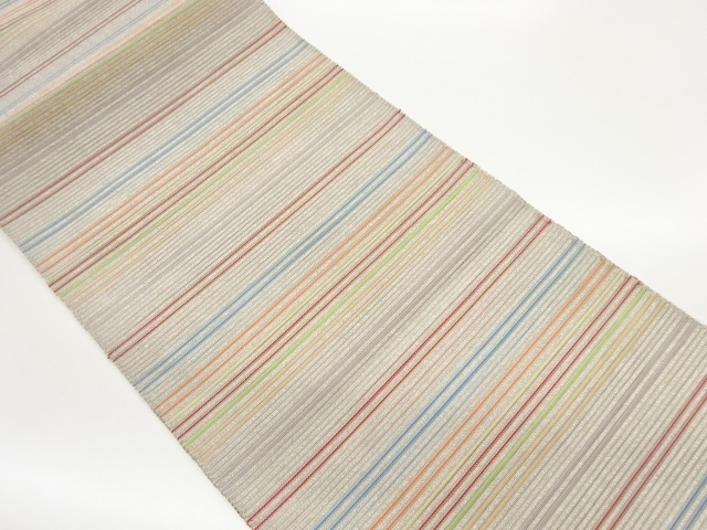JAPANESE NAGOYA OBI FOR SUMMER / WOVEN STRIPE